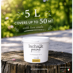 50 TURMERIC 5lt LaChalk the evolution of <b>chalk</b> paint Where <b>chalk</b> meets resin: Hybrid <b>Chalk</b> Resin Paint made in Italy - Product Image 2