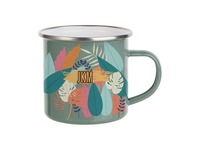 Usine OEM vente en gros vintage nouveauté nordique émail émail métal granit tourbillon eau bière café tasse tasse