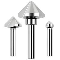 Fraise industrielle en alliage à rainure en V - Revêtement AlTiN, 3 cannelures en carbure pour centres d'usinage CNC - Personnalisable OEM - Pour mobilier et signalétique