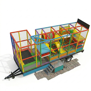 Remolque de juegos <span class=keywords><strong>infantiles</strong></span> portátil personalizado para interiores con trampolín integrado, tobogán en espiral y piscina de bolas, ideal para <span class=keywords><strong>alquiler</strong></span> en eventos. - Product Image 1