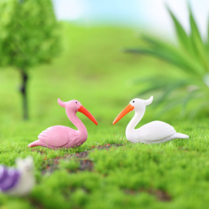 Mini figurines d'animaux, figurines de dessins animés, flamants roses, ornements, mini artisanat en plastique, bricolage créatif pour jardin féerique, articles de décoration pour la maison - Product Image 6
