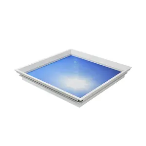 Cheapest Customized Design Drawing Artificial Sky Light Blue Ceiling Clouds Artificial Skylights Tile Flat Led Panel Lights 80