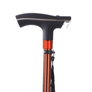 Canne de marche à quatre pieds en alliage d'aluminium avec lumière LED réglable pour personnes âgées, légère et durable - Product Image 5