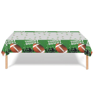 American Football Party Plates 9 Inch Disposable Tableware Birthday Decorations - Product Image 3