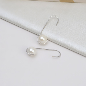 Aretes de Plata S925 con Forma de Sombrero Puntiagudo, Inspirados en Helados, con Perlas, Accesorios de Joyería DIY, Base para Joyería - Product Image 3