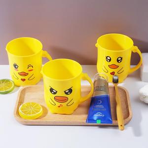 Gobelet à brosse à dents en forme de canard jaune, matériau PP épaissi, résistant aux chutes, pour usage domestique, pour enfants et famille - Product Image 2