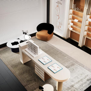 SUNDO magasin d'optique design d'intérieur décoration vitrine verre lunettes de soleil sol présentoir conception de magasin de lunettes - Product Image 4