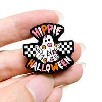 Nouvelles perles en silicone d'Halloween, perles fantaisie pour stylos, perles en vrac pour le bricolage, design fantôme, fabriquées en Chine, en stock