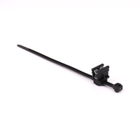 Kabel Binder Attaches de câble et clips de bord en nylon noir Attaches de fil de panneau solaire de précision Mangeoire de câble solaire DC Attache spéciale à fermeture éclair