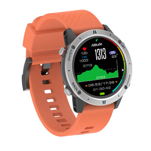 นาฬิกาอัจฉริยะ Sunroad G5 Pro สายซิลิโคนสีส้ม หน้าปัดกลม OLED GPS เครื่องวัดความสูง เข็มทิศ เครื่องวัดอัตราการเต้นของหัวใจ กันน้ำ 5ATM สำหรับกิจกรรมกลางแจ้ง - Product Image 5