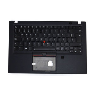 Coque supérieure avec clavier rétroéclairé pour Lenovo ThinkPad T14s Gen 1, assemblage repose-poignets noir espagnol 5M10Z54287 - Product Image 1