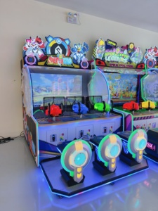 เครื่องเกมยิงปืนอาร์เคดแบบผู้เล่นหลายคน พร้อมไฟ LED สีสันสดใส อุปกรณ์ความบันเทิงแบบอินเทอร์แอคทีฟที่มีธีมต่างๆ - Product Image 4