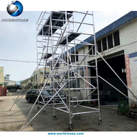 Échafaudage mobile robuste multidirectionnel, cadre structurel, échafaudage mobile pour constructeurs, échafaudage en aluminium, échelle