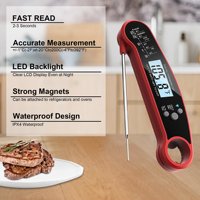 Thermomètre à viande professionnel en plastique à lecture instantanée, rétroéclairé, ambidextre, Lavatools Javelin Pro Duo, pour cuisine, barbecue, fumoir, confiserie