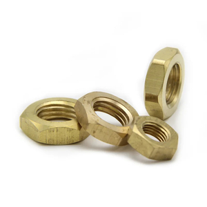 China Manufacturers Customized Brass Thin Hexagonal <strong>Nut</strong> M5 M6 M8 M10 M12 Fine Thread Copper Zinc Plated Thin <strong>Nuts</strong> - Product Image 4