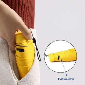 Ombrello Portatile Personalizzabile a 6 Stecche con Porta Carte, Manuale e Doppio Uso, Resistente ai Raggi UV per Viaggi Adulti - Product Image 3