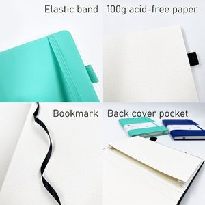 Carnet A5 personnalisé avec couverture en cuir PU de luxe - Couverture rigide, durable, idéal pour les journaux, les croquis et les notes - Product Image 6