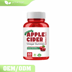 OEM自有品牌苹果醋软糖促进消化60粒装减肥苹果醋软糖排毒软糖 - Product Image 1
