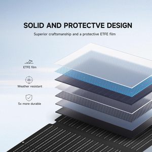 ALLPOWERS <span class=keywords><strong>SOLAX</strong></span> SE100 100W Cargador Solar Plegable Monocristalino de Alta Eficiencia 23%-25% Generador Solar Compatible con 12V/24V IP68 - Product Image 6
