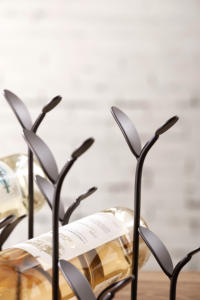 Estante para vino de alambre para Bar, soporte para botellas múltiples, estante para vino para restaurante, estante para vino de madera para Bar - Product Image 5