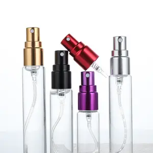 Wholesale Empty Spray Perfume Bottles 15 ml Mini Vial Glass Perfume Bottle 5ml Clear Round Glass Bottle