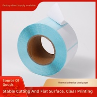 Kertas Label Perekat Grosir Kosong untuk Pencetakan Barcode, Stiker Label, dan Kertas Transfer Termal Anti Air, Anti Minyak, Anti Gores 100x150mm Roll