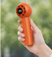 Mini ventilateur portatif 2000 mAh, moteur 15000 tr/min, haute vitesse, rechargeable, ventilateur de poche portable, refroidissement quotidien pour les voyages et l'extérieur T-237