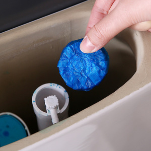 Toilet Automatic Cleaner Blue Solid 10Pcs Disposable 500g Effectively <b>Removes</b> Stains & Odors - Product Image 2