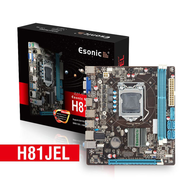 Super Esonic Motherboard LGA 1150 H81 H81JEL DDR3 Mainboard USB3.0 for 4th Gen CPU in Stock OEM/ODM