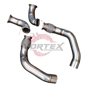 Sistema de escape Catback con válvulas de titanio dorado quemado Vortex para BMW F90 M5 4.4T 2018-2024 S63 Performance Muffler - Product Image 4