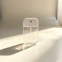 Flacons de parfum carrés transparents en PETG, emballage cosmétique écologique, flacon vide pour sérum visage, flacon pulvérisateur recyclable