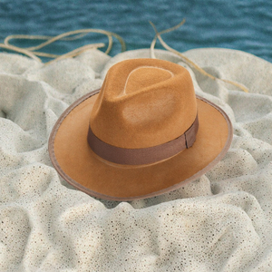 Chapeau Fedora à large bord de l'usine Manwu pour hommes et femmes, chapeau de cowboy décontracté pour les fêtes en plein air et l'été. - Product Image 6