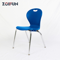Chaises robustes en plastique PP avec dossier et assise pour l'école, chaise de formation pour étudiants, mobilier de salle de classe, chaise en plastique pour étudiants