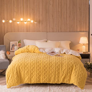 Couette double nordique chaud hiver moelleux <span class=keywords><strong>Plaid</strong></span> couette couvre-lit très épais - Product Image 2