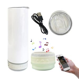 Gobelet droit blanc de 20 oz qui brille dans le noir pour sublimation par transfert thermique - Product Image 3