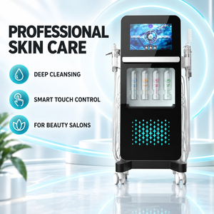Appareil professionnel multifonctionnel à jet d'oxygène pour le visage avec écran tactile pour salons de beauté, équipement de soin de la peau pour un nettoyage en profondeur - Product Image 1