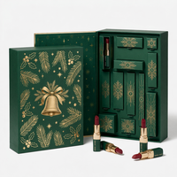 Boîte cadeau cosmétique de luxe, emballage en carton rigide personnalisé avec insert en papier, gaufrage à l'or, ensemble de soins de la peau et de maquillage
