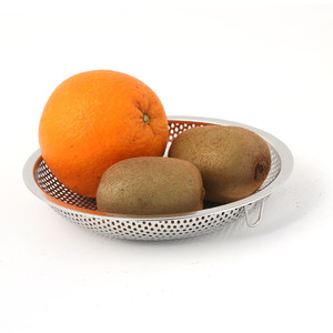 Stainless Steel Multi Purpose Fruit Plate Thickened Perforated Serving Tray For Food Contact - Product Image 3