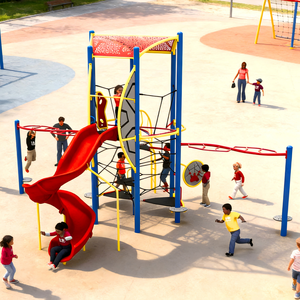 Structures de jeux pour enfants, aire de jeux extérieure, toboggan tubulaire, escalade en spirale, équipement de terrain de jeux pour enfants, grand équipement de divertissement certifié Cywgm-20 - Product Image 1