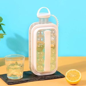 Botella Portátil 2 en 1 para Hacer Bolas de Hielo, Molde para Cubitos de Hielo Libre de BPA para Bebidas de Verano, Café, Jugos, Gimnasio, Viajes al Aire Libre - Product Image 4