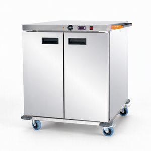 Chariot chauffant commercial à 4 niveaux 220V 1.8kW, armoire mobile de maintien au chaud pour la restauration, les hôtels et les cuisines - Product Image 1