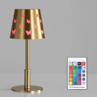 RVB trois couleurs atmosphère créative télécommande fer étanche pour Camping en plein air lampe de Table chambre salon chevet