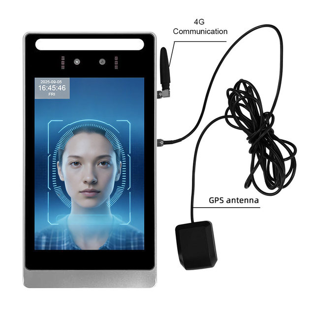 10000 Face Capacity 4G GPS Biometric AI Facial Recognition Access Control Terminal 8 Inch Android 11 Night Vision 2MP Camera