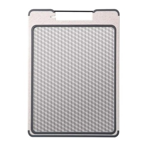 Planche à découper double face en acier inoxydable avec aiguiseur de couteaux – Gadget très demandé - Product Image 1