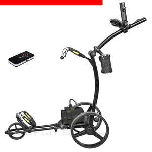 Voiture de <span class=keywords><strong>golf</strong></span> télécommandée à batterie au lithium avec cadre de conception allemande, revêtement en cuir de luxe, poignée en T avec roue anti-basculement - Product Image 2