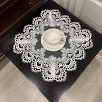 Nappe carrée en dentelle de style français, couvre-plat en tissu pour service à thé, modèle TaiGen