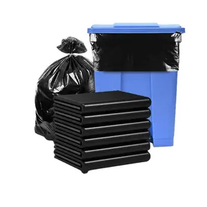 Shianku Industrial Use Strong and Durable Black Rubbish Bags Heavy Duty Trash Bags Large Size Garbage Bags