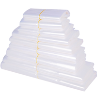 Sacs de courses en plastique transparent recyclables en PEHD avec poignées pour supermarchés