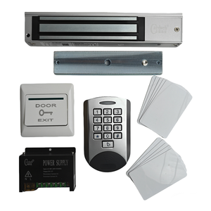 Kit de Contrôle d'Accès Biométrique Autonome avec Serrure Magnétique Électrique 280kg WG26/34, Métal, Étanche IP68, Carte IC et Clavier - Product Image 2