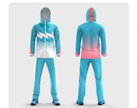 Survêtement de football personnalisé à capuche pour homme, ensemble veste et pantalon à fermeture éclair intégrale, tenue d'entraînement de football, vêtements d'équipe, sublimation, fournisseur OEM ODM en gros